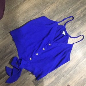 Blue Charlotte Russe tank